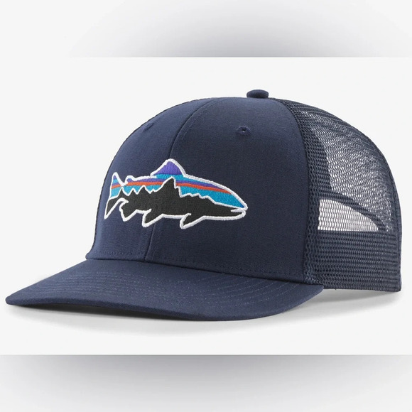 Patagonia Fitz Roy Trout Trucker Hat Adjustable - Picture 1 of 4